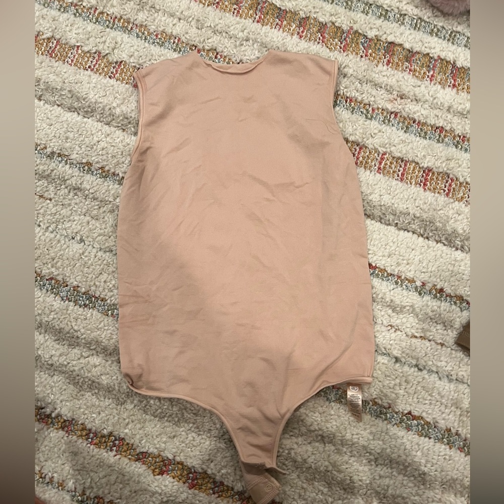 Essential Sleeveless Crewneck Thong Bodysuit